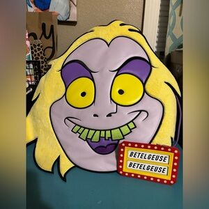 Oversized Beetlejuice Tote Bag and Betelgeuse Marquee Glow Large Card Holder
